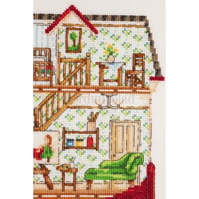 Borduurblad productfoto Patroon De 'Art Shop' - het interieur 2
