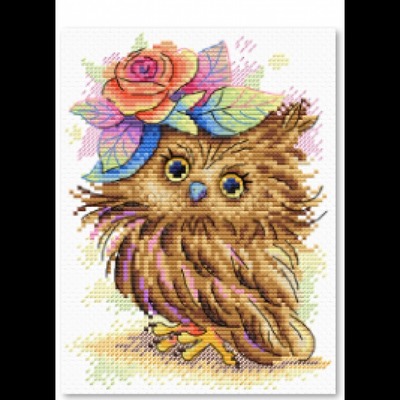 Borduurblad productfoto Borduurpakketje Charming Owl