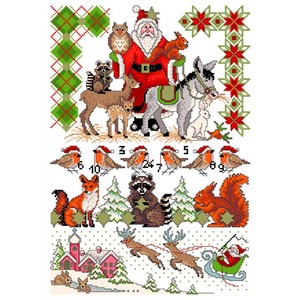 Borduurblad productfoto Lindner’s Kreuzstiche Leaflet 'Draussen vom Walde 073'