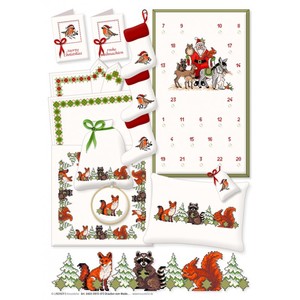 Borduurblad productfoto Lindner’s Kreuzstiche Leaflet 'Draussen vom Walde 073' 2