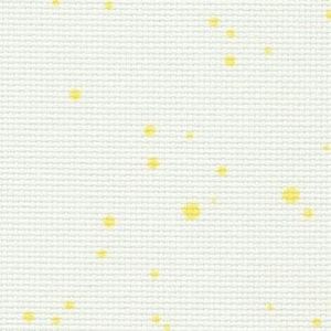 Borduurblad productfoto 18 count aida Splash wit/geel