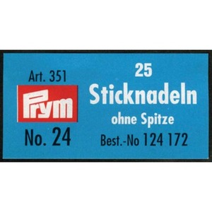 Borduurblad productfoto 25 Prym borduurnaalden  no.24 zonder punt