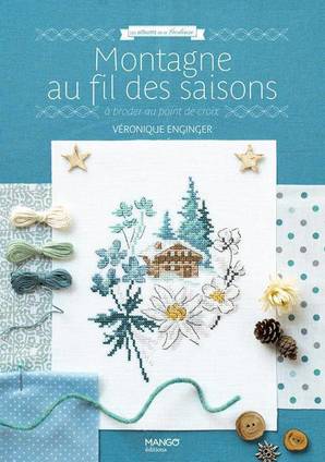 Borduurblad productfoto Boek 'Montagne au fil saisons'