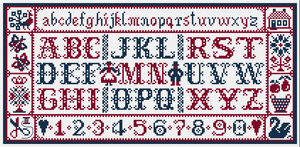 Borduurblad productfoto Patroon Hollandse Merklap - Loes de Kleuver