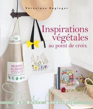 Borduurblad productfoto Boek Veronique Enginger 'Inspirations végétales au point de croix'