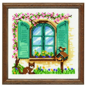 Borduurblad productfoto Patroon Serie Borduurraampjes Lente - Vervaco