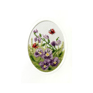 Borduurblad productfoto Borduurpakket Orchidea ‘Flower Card’