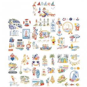 Borduurblad productfoto Patroon Les Brodeuses Parisiennes 'La Grande Histoire Des Bords De Mer'