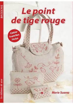Borduurblad productfoto Boek Marie Suarez 'Le Point De Tige Rouge'