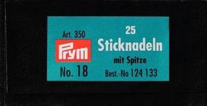 Borduurblad productfoto 25 PRYM BORDUURNAALDEN NO.18 MET PUNT