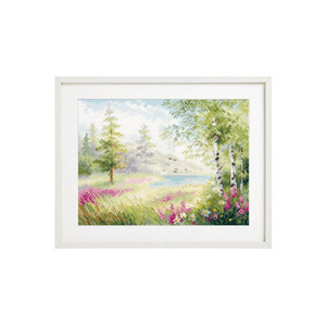 Borduurblad productfoto Borduurpakket Alisa ‘Blauwe meer’