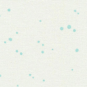 Borduurblad productfoto 32 count evenweave Murano Splash wit/blauw