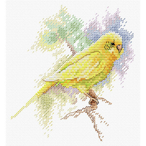 Borduurblad productfoto Borduurpakket MP Studia ‘Feathered Friend’