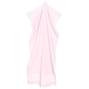 Borduurblad productfoto Rico Design badhanddoek roze polkadot 2