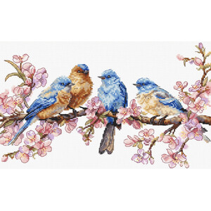 Borduurblad productfoto Borduurpakket Leti Stitch ‘Spring Bloom’