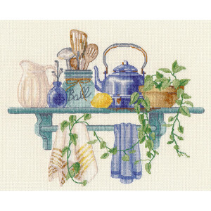 Borduurblad productfoto Borduurpakket Oven ‘Kitchen Composition’ 2