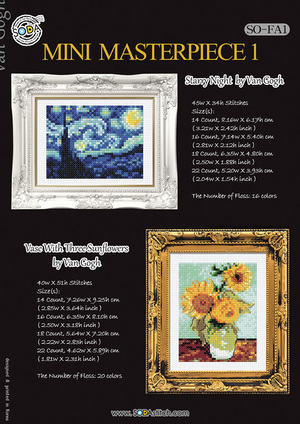 Borduurblad productfoto Patroon Soda Stitch ‘Mini Masterpiece 1’