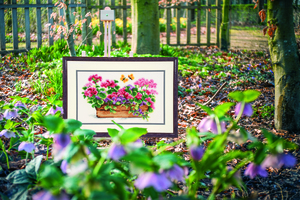 Borduurblad productfoto Patroon Bloemenmand - Vervaco