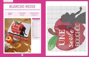 Borduurblad productfoto Boek Point de croix Disney - Collectif Hachette Heroes 2