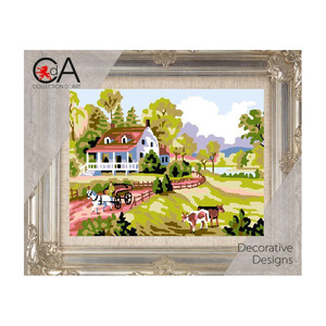 Borduurblad productfoto Voorbedrukt stramien - Farm Scene