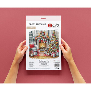 Borduurblad productfoto Borduurpakket AVA Stitch – Christmas Eve 2