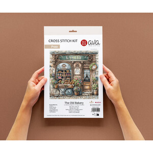 Borduurblad productfoto Borduurpakket AVA Stitch – The Old Bakery 2
