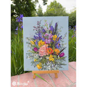 Borduurblad productfoto Borduurpakket Merejka – Garden Awakening 2