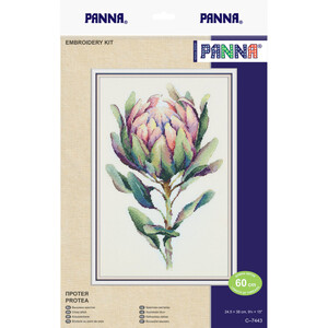 Borduurblad productfoto Borduurpakket Panna – Protea 2