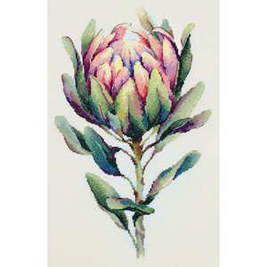 Borduurblad productfoto Borduurpakket Panna – Protea