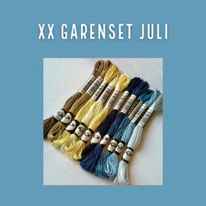 Borduurblad productfoto XX Garenset Juli