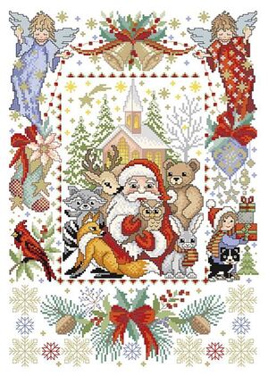 Borduurblad productfoto Lindner's Kreuzstiche Leaflet Weihnachtliche Magie 166 2