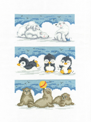 Borduurblad productfoto Digitaal patroon Winter Diertjes - Maria Diaz 2