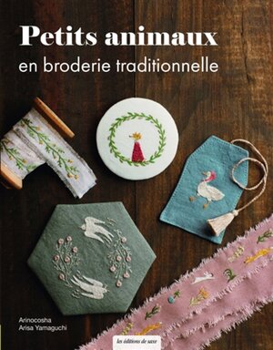 Borduurblad productfoto Boek Petits Animaux en broderie traditionelle - Arisa Yamaguchi
