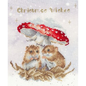 Borduurblad productfoto Borduurpakket Bothy Threads – Mushroom at the Inn