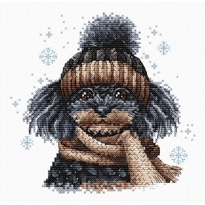 Borduurblad productfoto Borduurpakket AVA Stitch – The Poodle