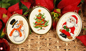 Borduurblad productfoto Digitaal patroon Kerstmini's - Vervaco 2