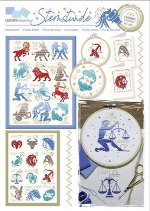 Borduurblad productfoto Lindner's Kreuzstiche Leaflet Sternstunde 169