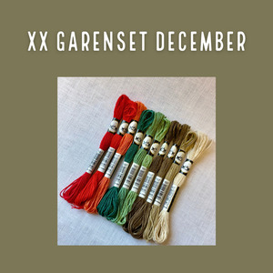 Borduurblad productfoto XX Garenset December