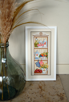 Borduurblad productfoto Digitaal patroon Keukenkastje - Vervaco