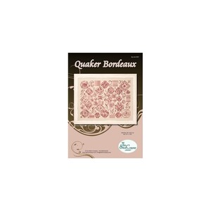 Borduurblad productfoto Patroon The Stitch Company - Quaker Bordeaux