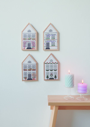 Borduurblad productfoto Digitaal patroon Bloemenhuisje - Rico Design 2